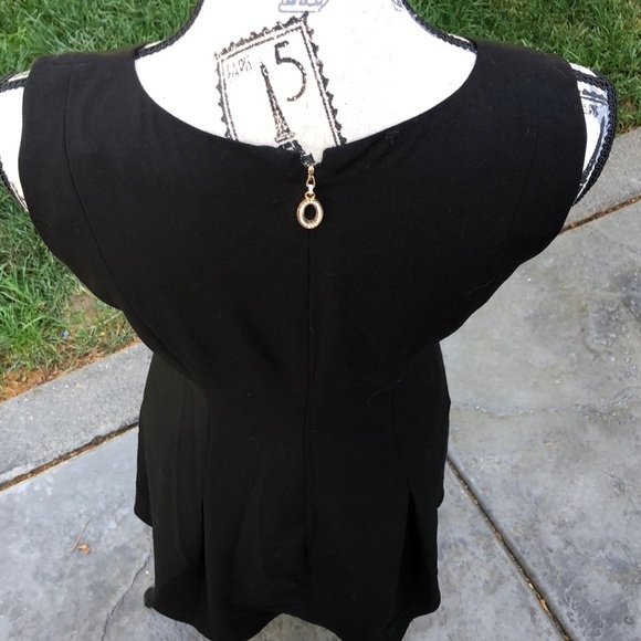 Ivanka Trump Black V Neckline Zipper Pull Dress 6 - Picture 5 of 7
